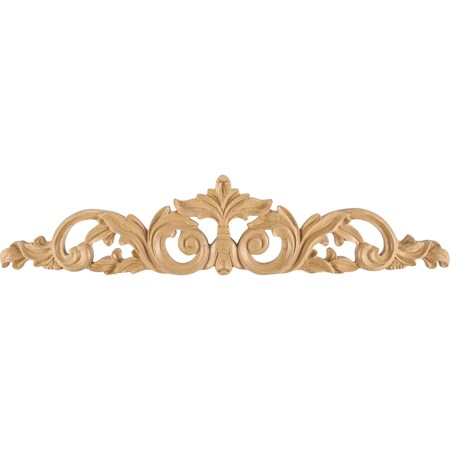 Hardware Resources 24" Wx3/4"Dx5"H Alder Acanthus Onlay ONL-02-24ALD